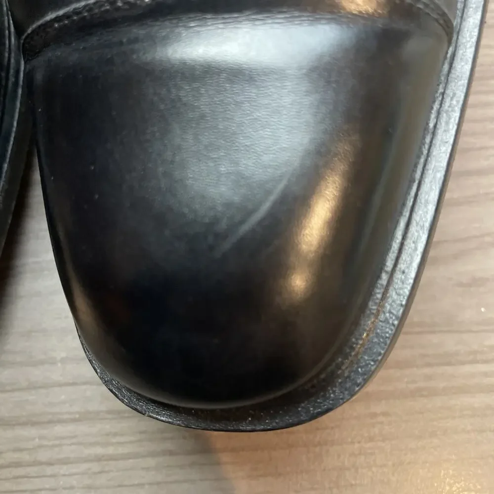 Bally Travesio Cap Toe Black Mens Oxford Shoes 10 U. S. 9EU Made in Italy